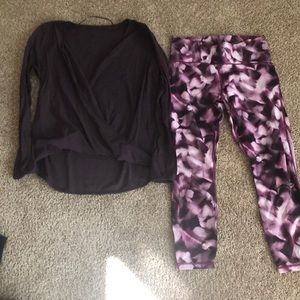 Lululemon purple jogger set